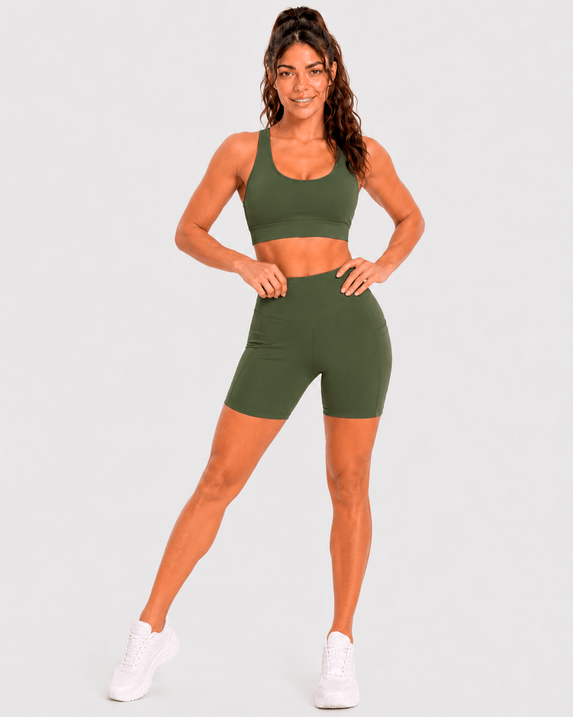 Conjunto Renata Com Short Bolso Lateral Liso