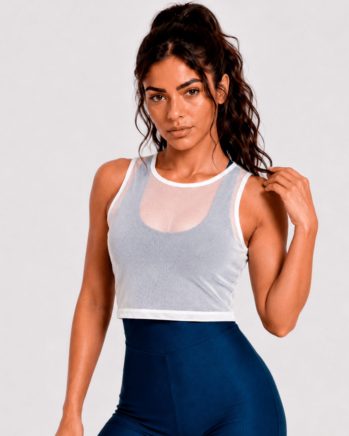 Cropped de Tule